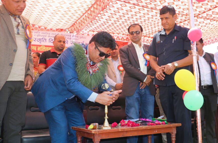 खुला महिला –पुरुष भलिबल प्रतियोगिता शुरु : मन्त्री भण्डारीले गरे&hellip;
