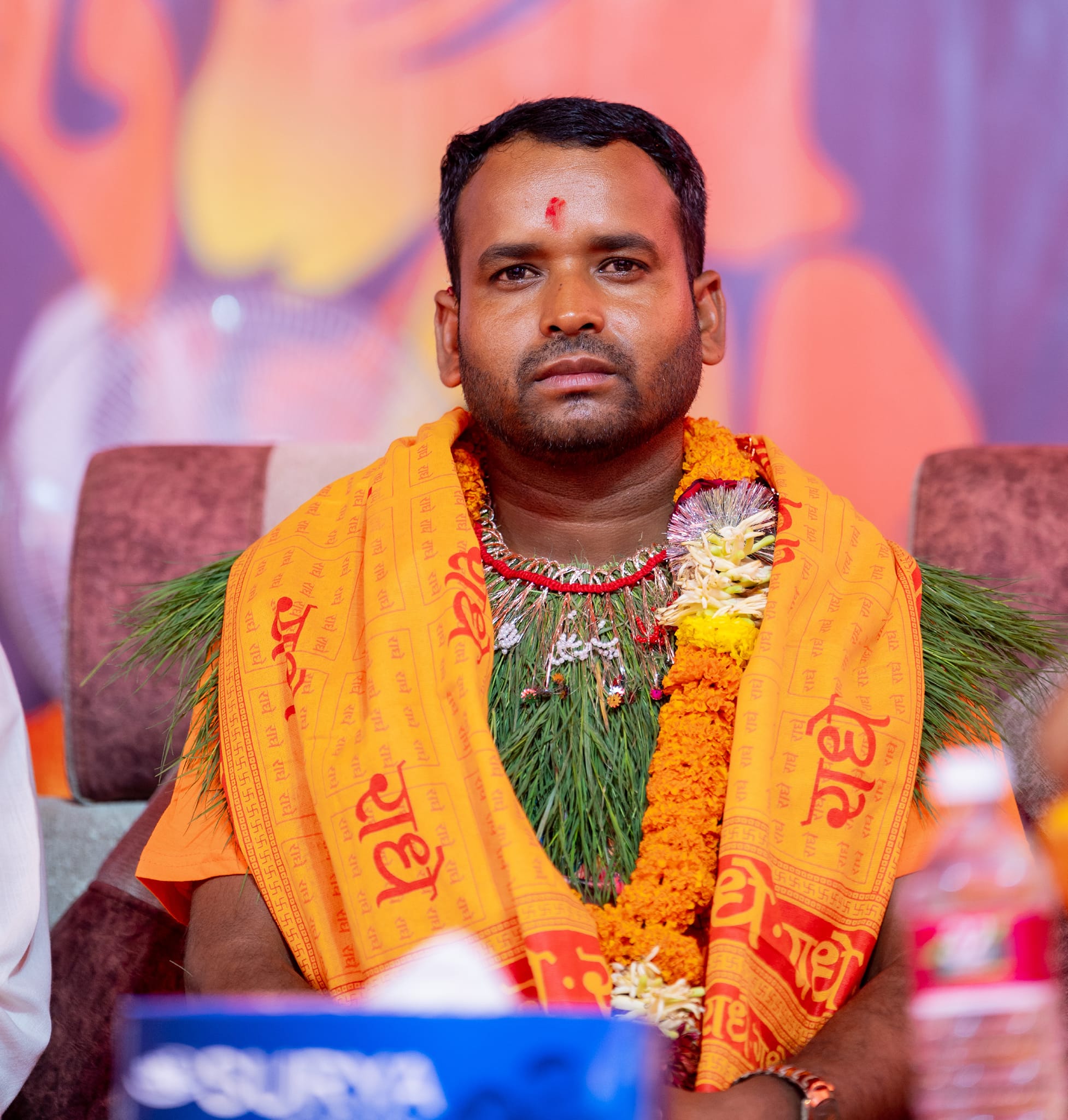 कोटीहोम यज्ञको व्यासमा आचार्य दमाई आसिन