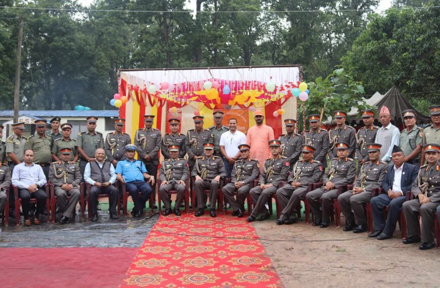 एपीएफ नेपाल नं. ४३ गण कैलालीको चौथो स्थापना दिवस सम्पन्न