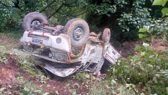 दार्चुलामा मलामी बोकेको जिप दुघर्टना