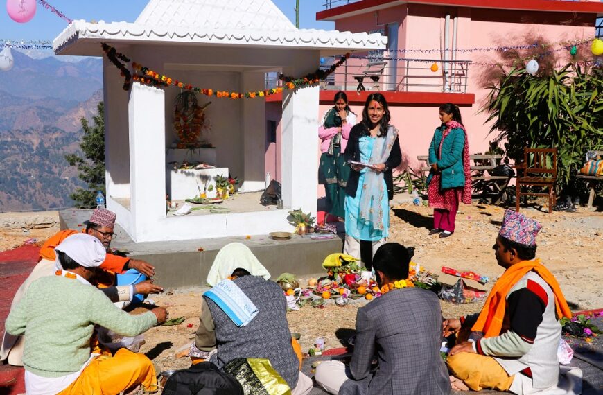 जगन्नाथ बहुमुखी क्याम्पसमा सरस्वतीको मूर्तिको प्राण-प्रतिष्ठा