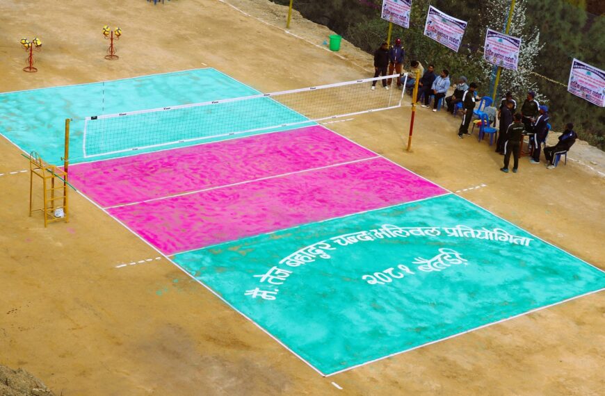 भलिबलको भव्य उद्घाटन : आयोजकको प्रेम, खेलाडीमा उत्साह