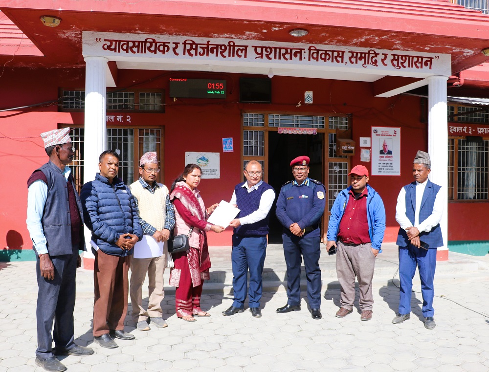 जातीय विभेदमा संलग्नलाई कारबाहीको माग गर्दै ज्ञापन-पत्र