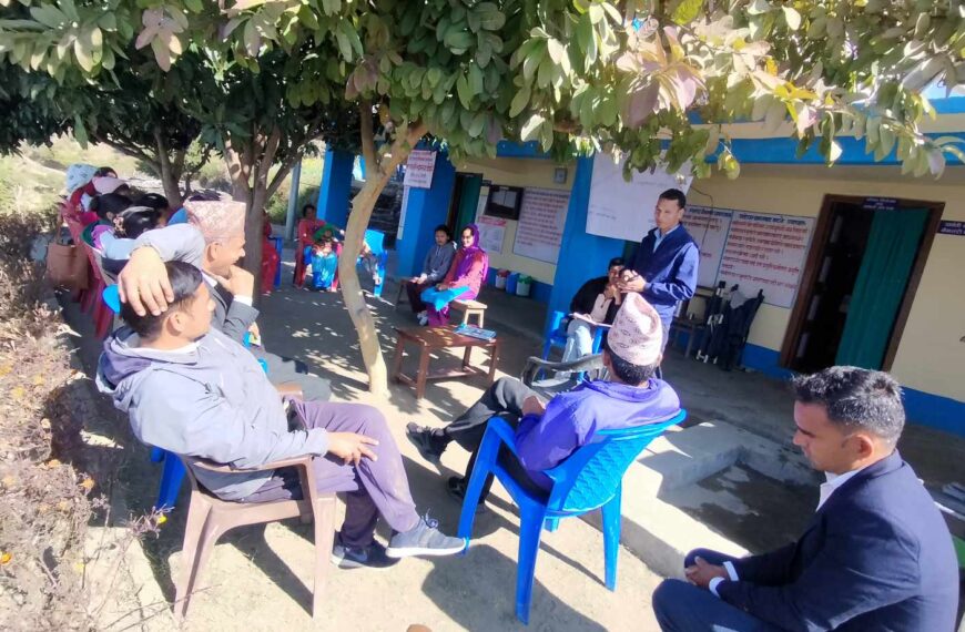 महाकाली स्वास्थ्य चौकिको एच पि भि खोप सम्बन्धि अभिमुखिकरण सम्पन्न