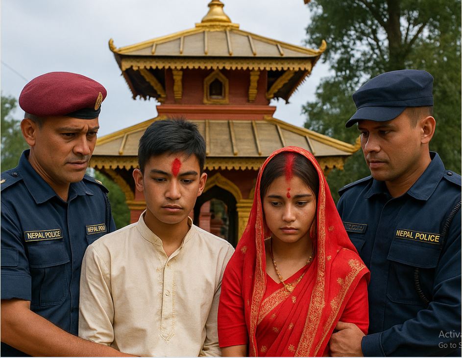 अछाममा मन्दिरमा विवाह गर्न लागेका किशोर–किशोरी प्रहरीको नियन्त्रणमा