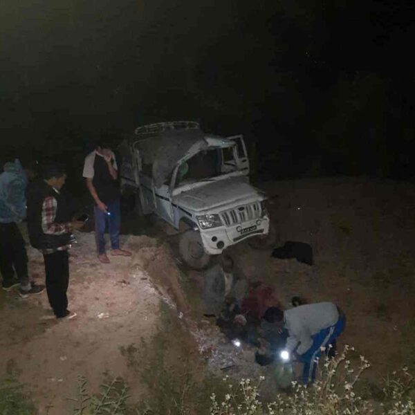 शिवनाथ मेलाबाट फर्किने क्रममा जीप दुर्घटना हुँदा एकको मृत्यु, चार घाइते