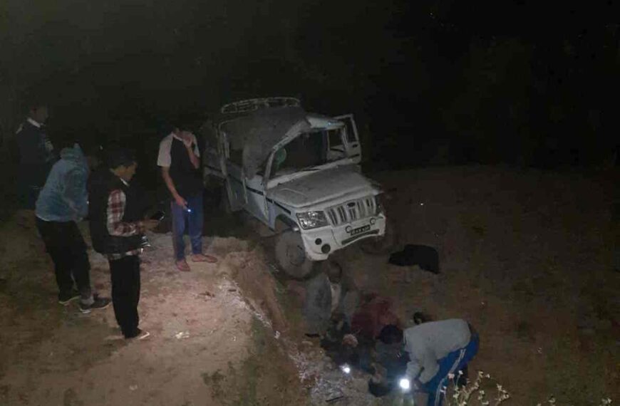 शिवनाथ मेलाबाट फर्किने क्रममा जीप दुर्घटना हुँदा एकको मृत्यु, चार घाइते