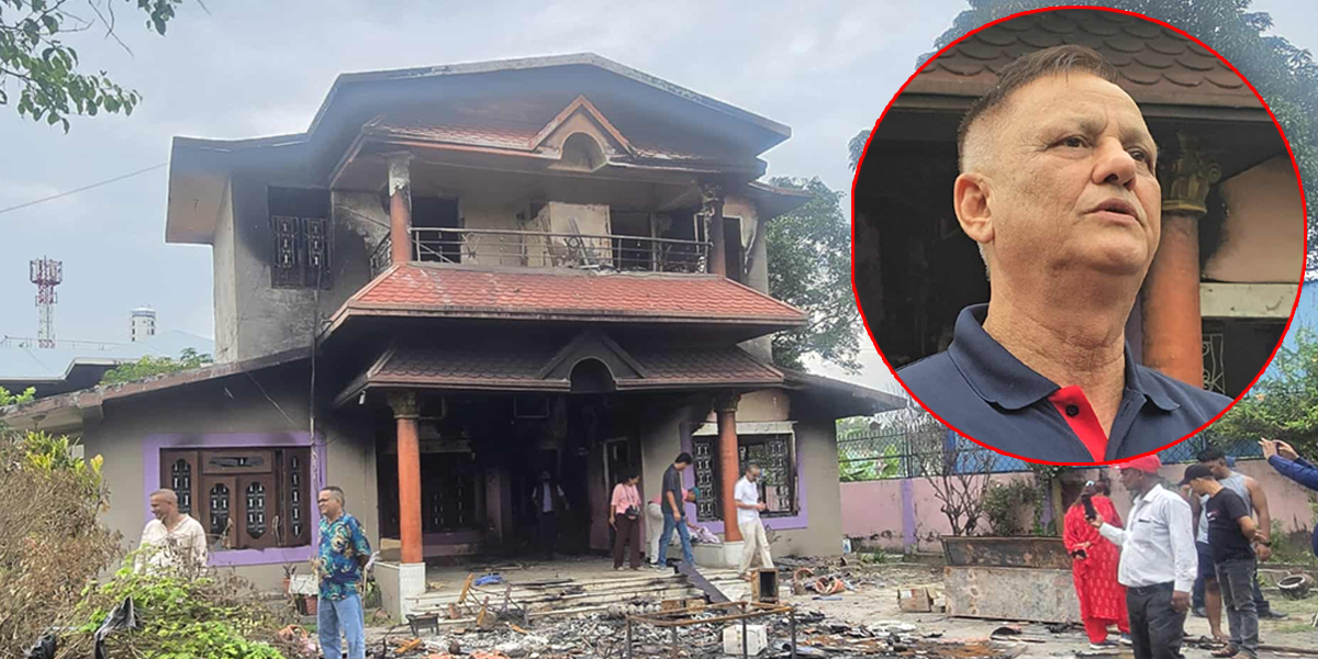 एमाले लेखराजको घर पुनः बनाउँदै