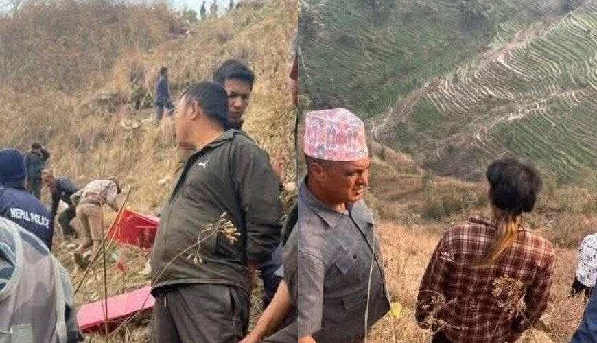 निर्वाचनमा गइरहेको गाडी भीरबाट खस्यो