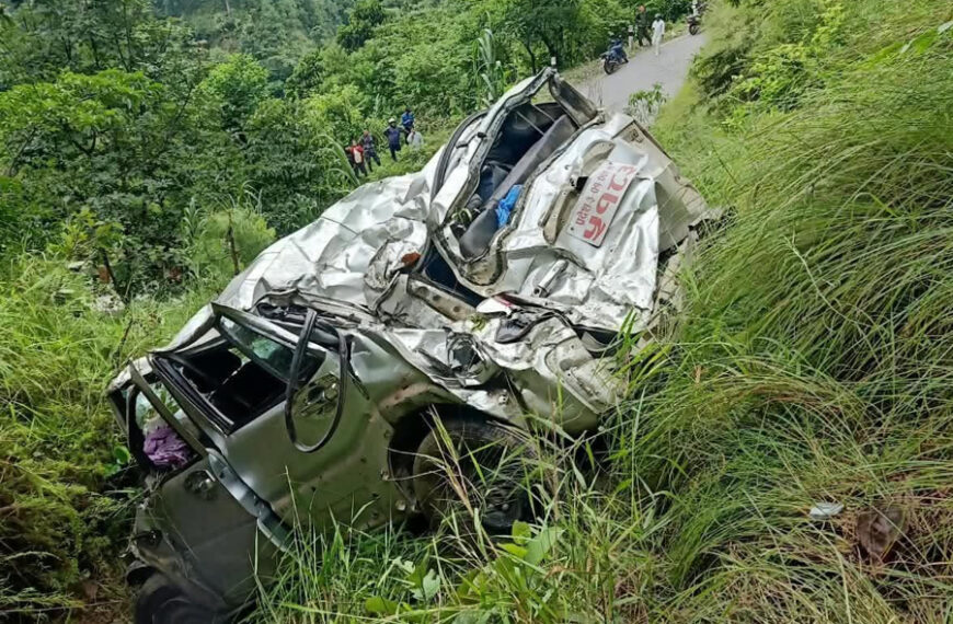 मकवानपुर जिप दुर्घटनामा घाइते रजिष्ट्रार पत्नी लक्ष्मी बडूको मृत्यु